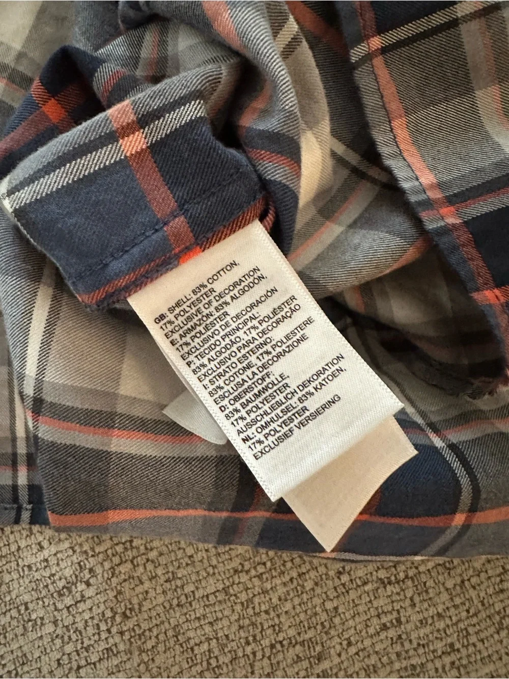 The North Face Men’s Blue Plaid Button-Up Shirt